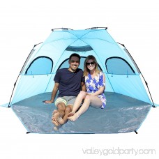 Outdoor Deluxe Beach Tent, Automatic Pop Up, Quick Portable, UV Sun Sport Shelter, Cabana Instant Easy Up Beach Umbrella Tent